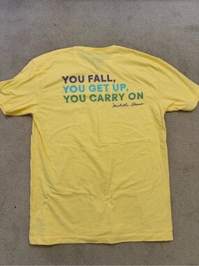 TLWC Michelle Obama Yellow Crewneck T-Shirt